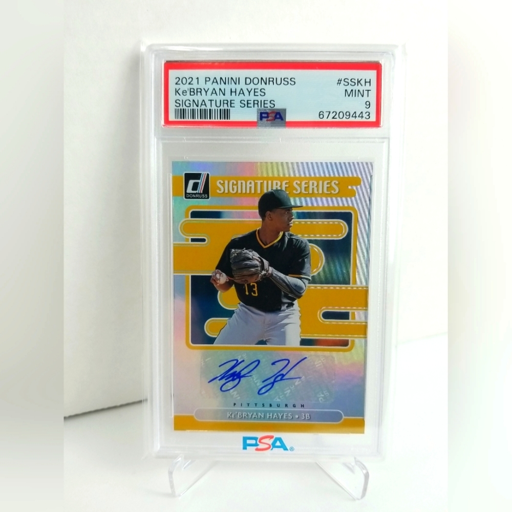 2021 Ke'Bryan Hayes RC Auto Donruss Signature Series- PSA 9 MINT